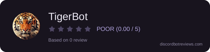 Rating widget preview for TigerBot