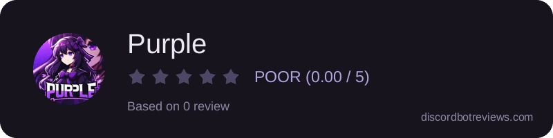 Rating widget preview for Purple