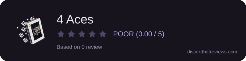 Rating banner for 4 Aces