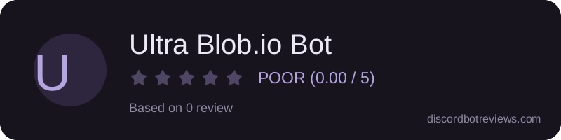 Rating widget preview for Ultra Blob.io Bot