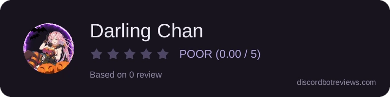 Rating widget preview for Darling Chan