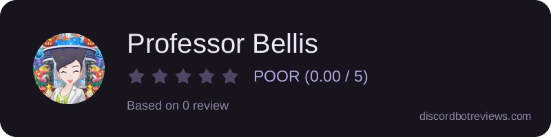 Rating widget preview for Professor Bellis