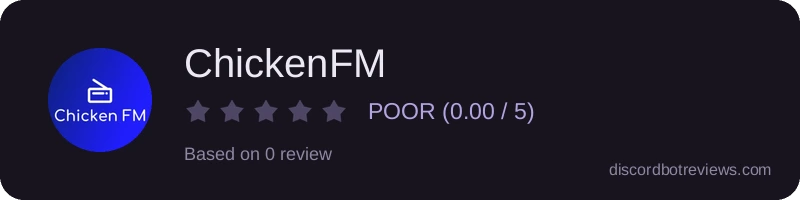 Rating widget preview for ChickenFM