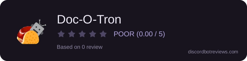 Rating widget preview for Doc-O-Tron