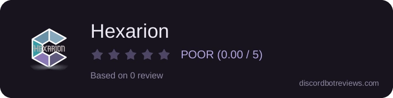 Rating widget preview for Hexarion