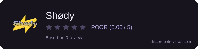Rating widget preview for Shødy