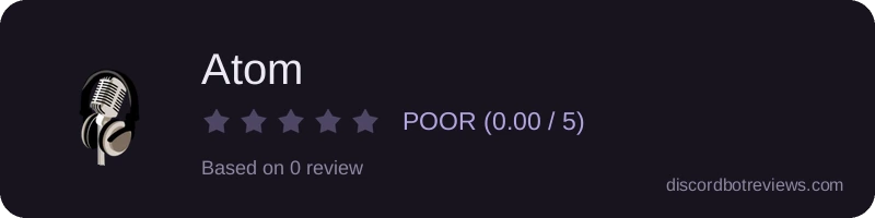 Rating widget preview for Atom