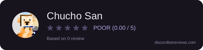 Rating widget preview for Chucho San