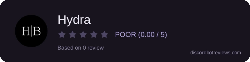 Rating widget preview for Hydra