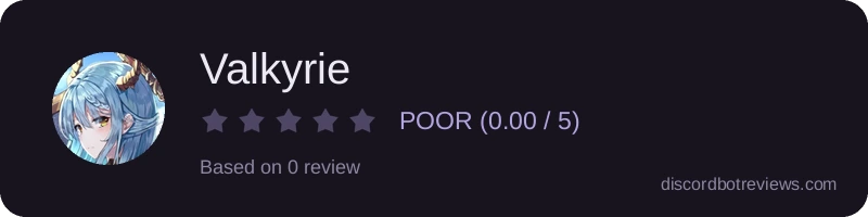 Rating widget preview for Valkyrie