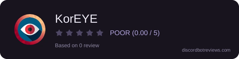 Rating widget preview for KorEYE