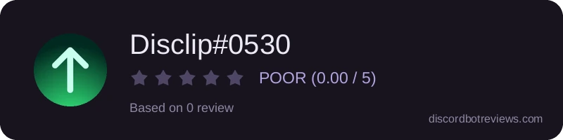 Rating widget preview for Disclip#0530