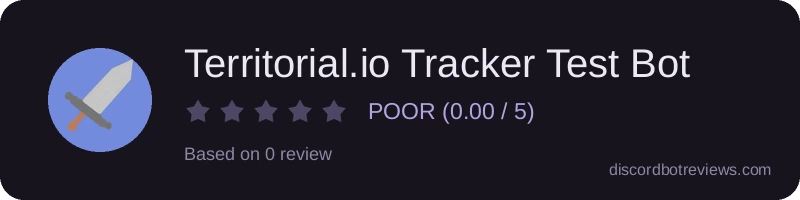 Rating widget preview for Territorial.io Tracker Test Bot