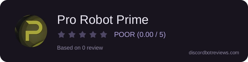 Rating widget preview for Pro Robot Prime