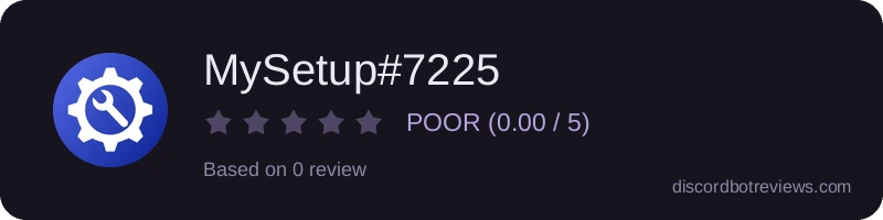 Rating widget preview for MySetup#7225