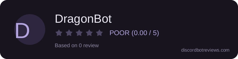 Rating widget preview for DragonBot
