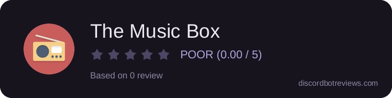 Rating widget preview for The Music Box