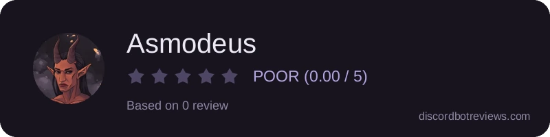 Rating widget preview for Asmodeus