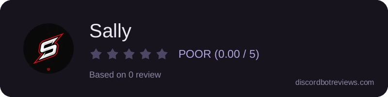 Rating widget preview for Sally