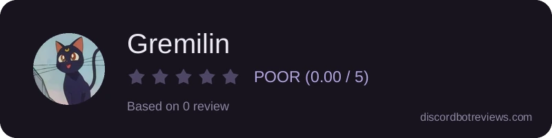 Rating widget preview for Gremilin