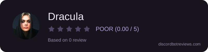 Rating widget preview for Dracula