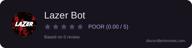 Rating widget preview for Lazer Bot