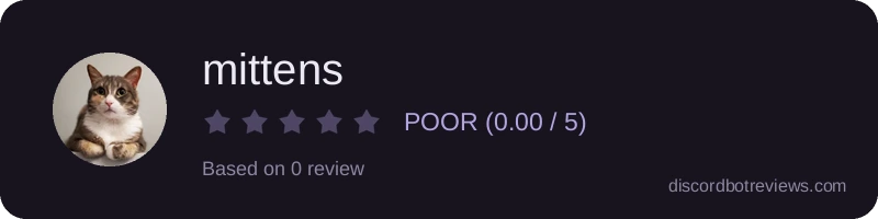 Rating widget preview for mittens