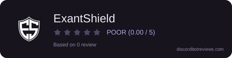 Rating widget preview for ExantShield