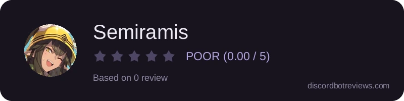 Rating widget preview for Semiramis