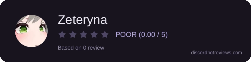 Rating widget preview for Zeteryna