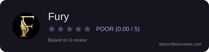 Rating widget preview for Fury