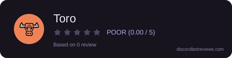 Rating widget preview for Toro