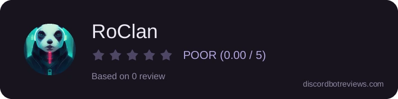 Rating widget preview for RoClan