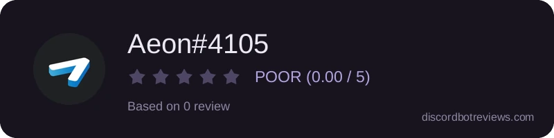 Rating widget preview for Aeon#4105