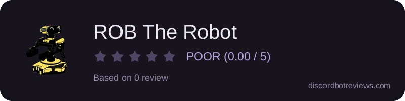 Rating widget preview for ROB The Robot