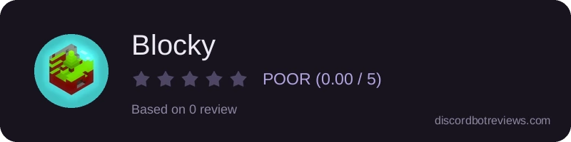Rating widget preview for Blocky