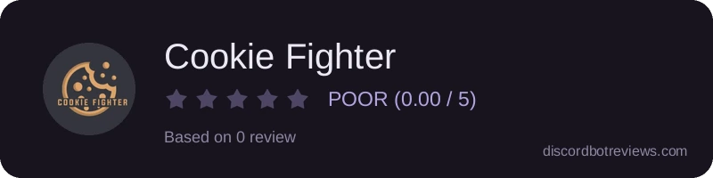 Rating widget preview for Cookie Fighter