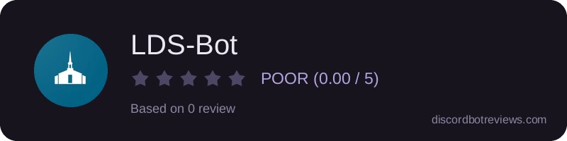 Rating widget preview for LDS-Bot