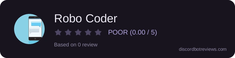 Rating banner for Robo Coder