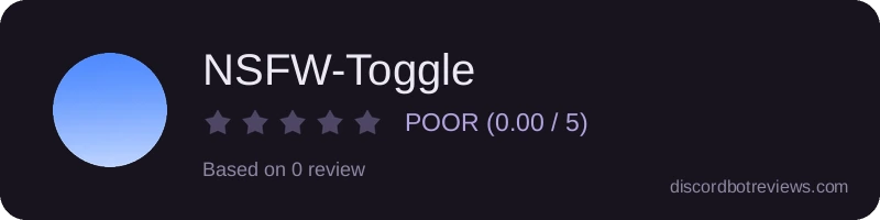 Rating widget preview for NSFW-Toggle