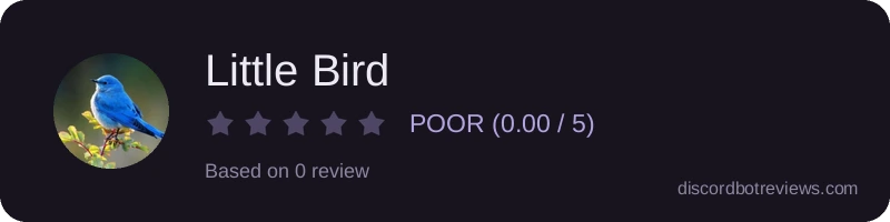 Rating widget preview for Little Bird