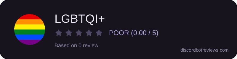 Rating widget preview for LGBTQI+