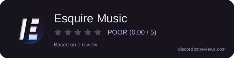 Rating widget preview for Esquire Music
