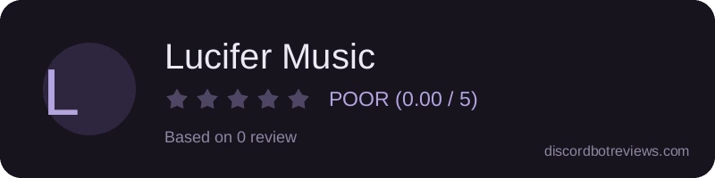 Rating widget preview for Lucifer Music