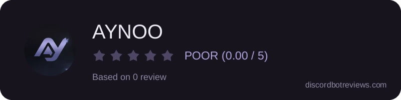 Rating widget preview for AYNOO