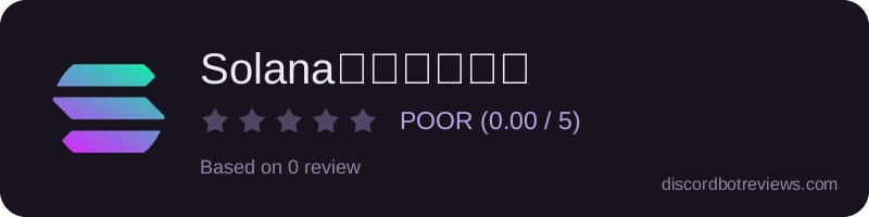 Rating widget preview for Solana聰明錢包追蹤
