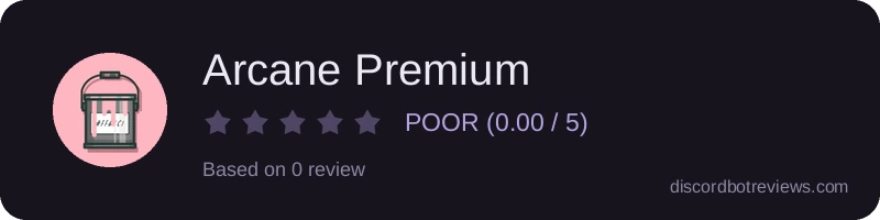 Rating widget preview for Arcane Premium