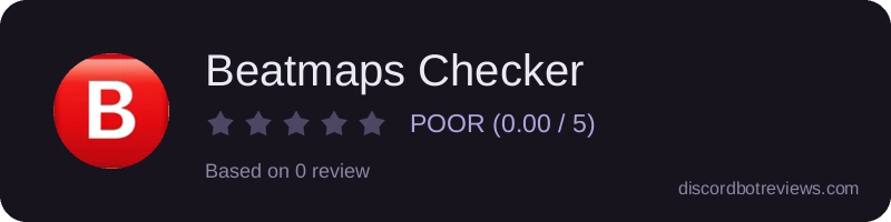Rating widget preview for Beatmaps Checker