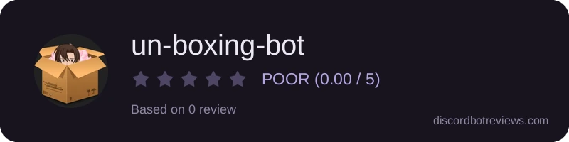Rating widget preview for un-boxing-bot