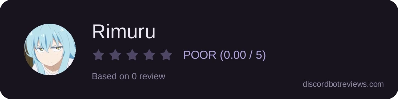 Rating widget preview for Rimuru